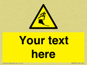 Custom warning kite flying near powerlines